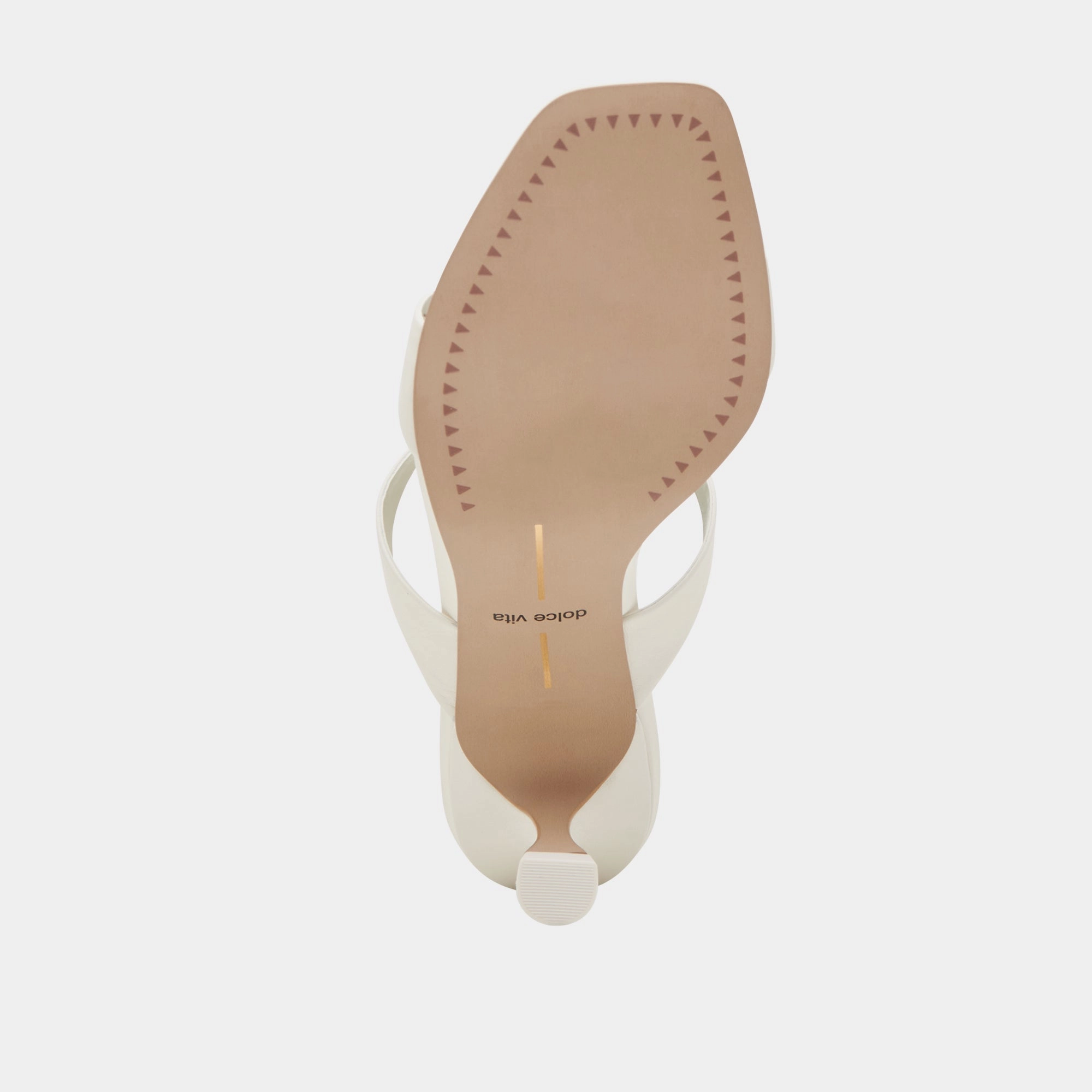 GENORA HEELS WHITE LEATHER