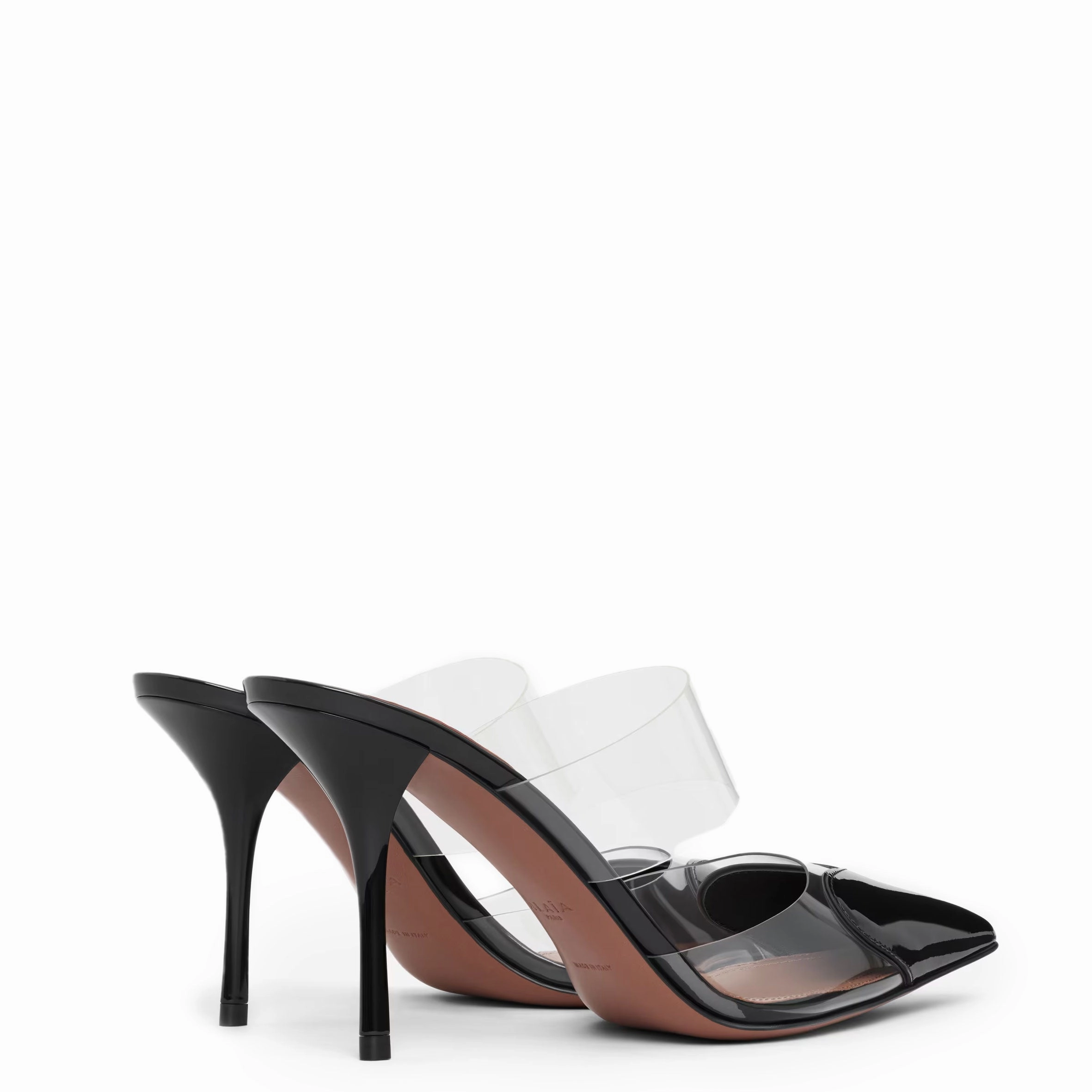 Heart 90 Mules, Black