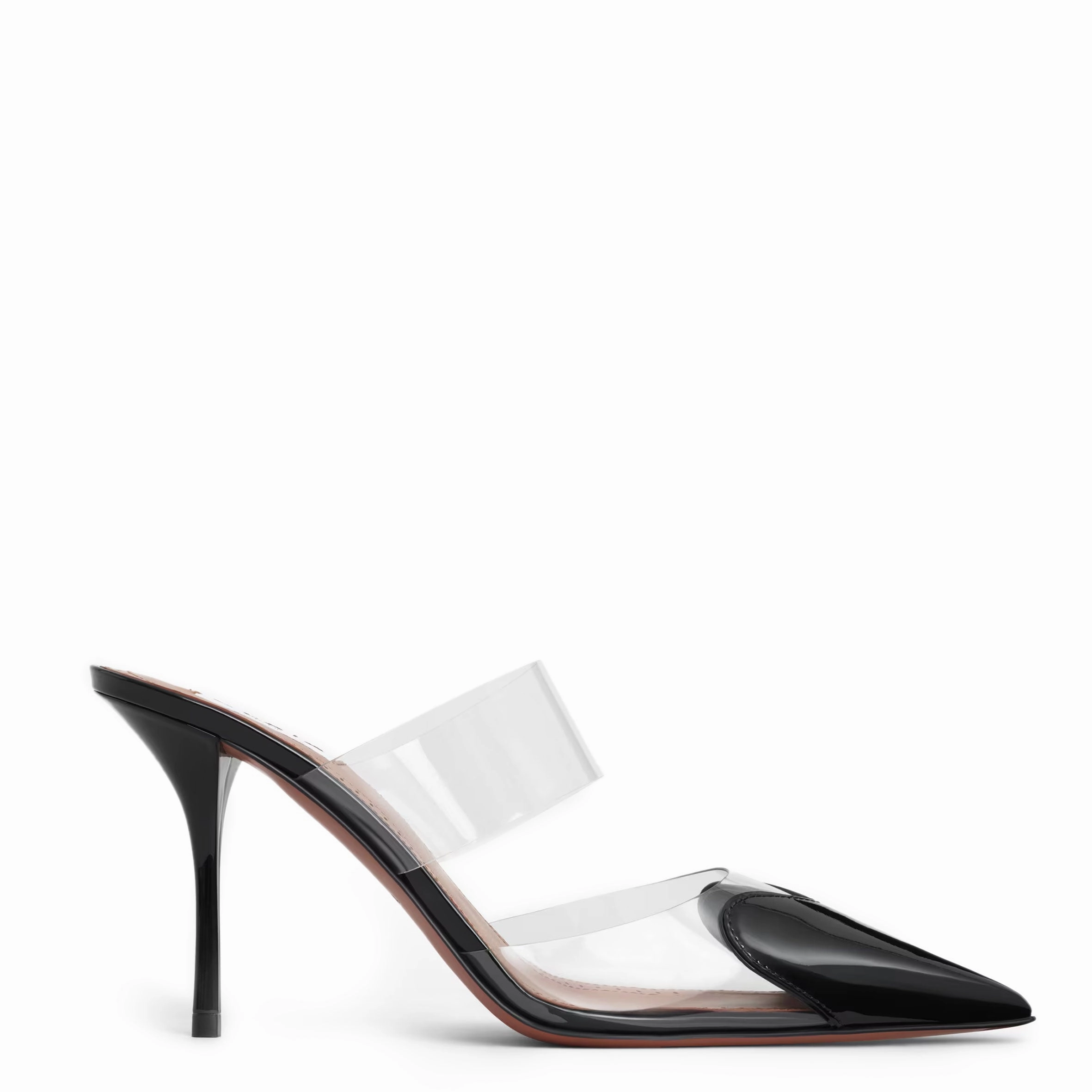 Heart 90 Mules, Black