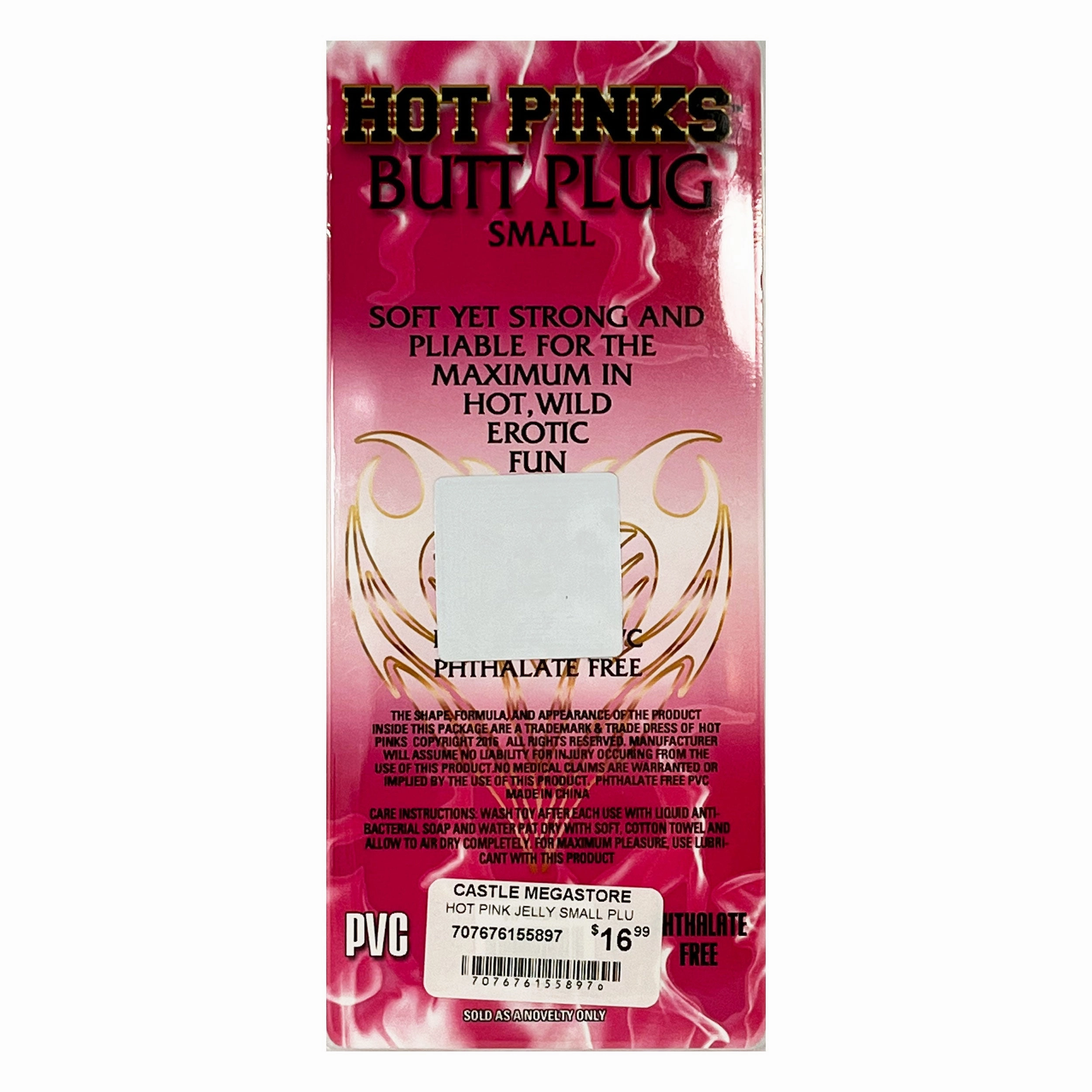 HOT PINK JELLY SMALL PLUG