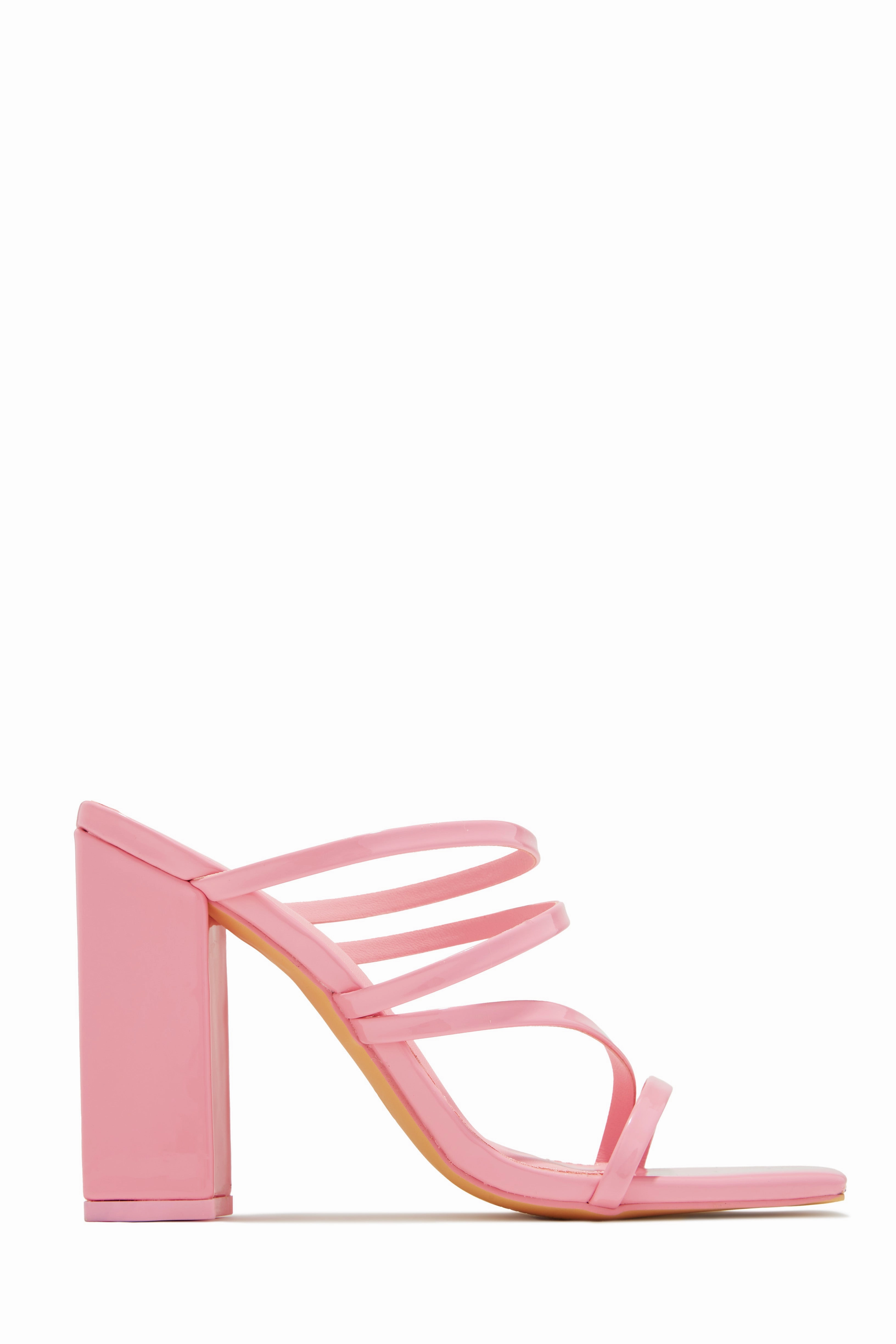 Jaziel Block Heel Mules - Nude