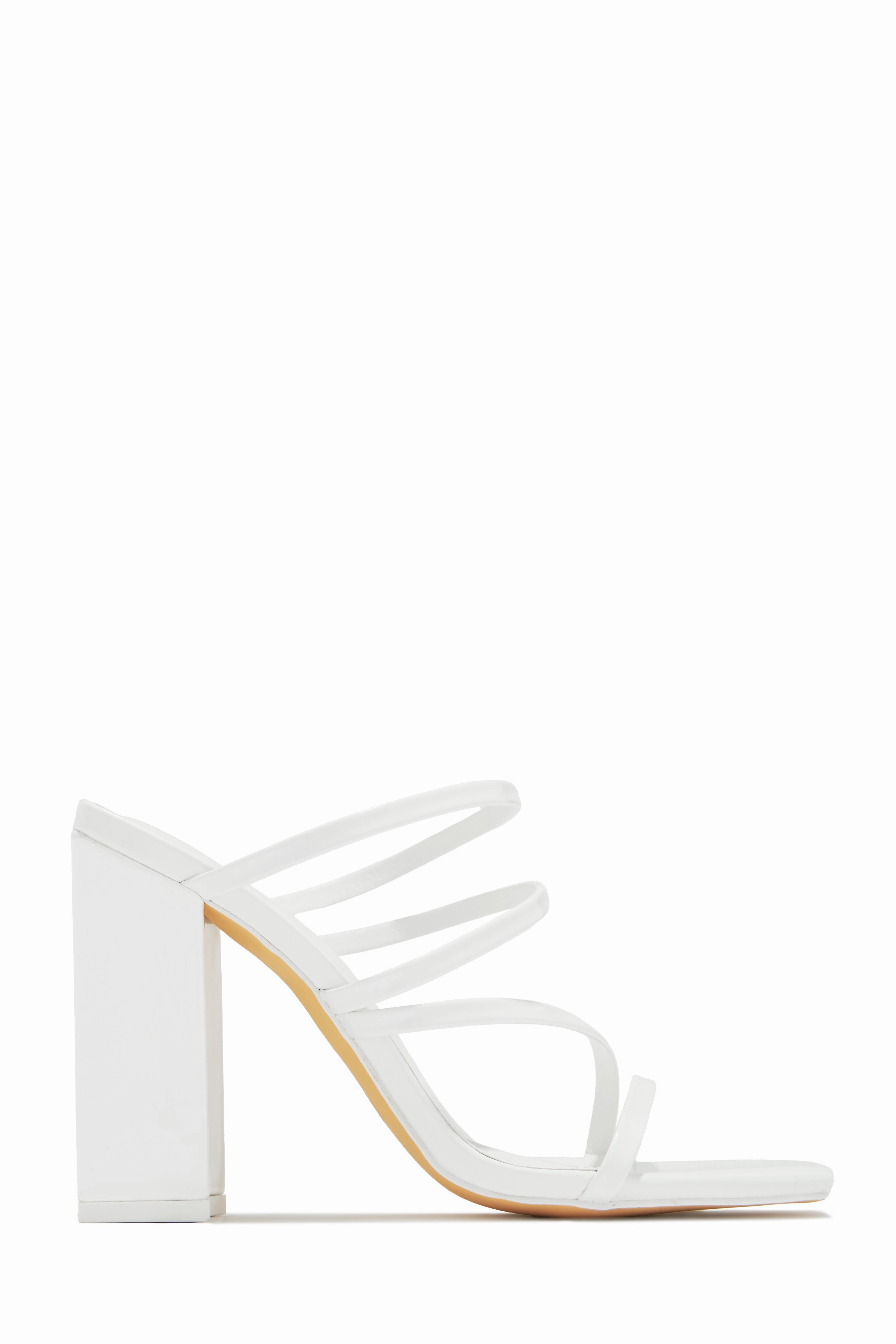 Jaziel Block Heel Mules - Nude