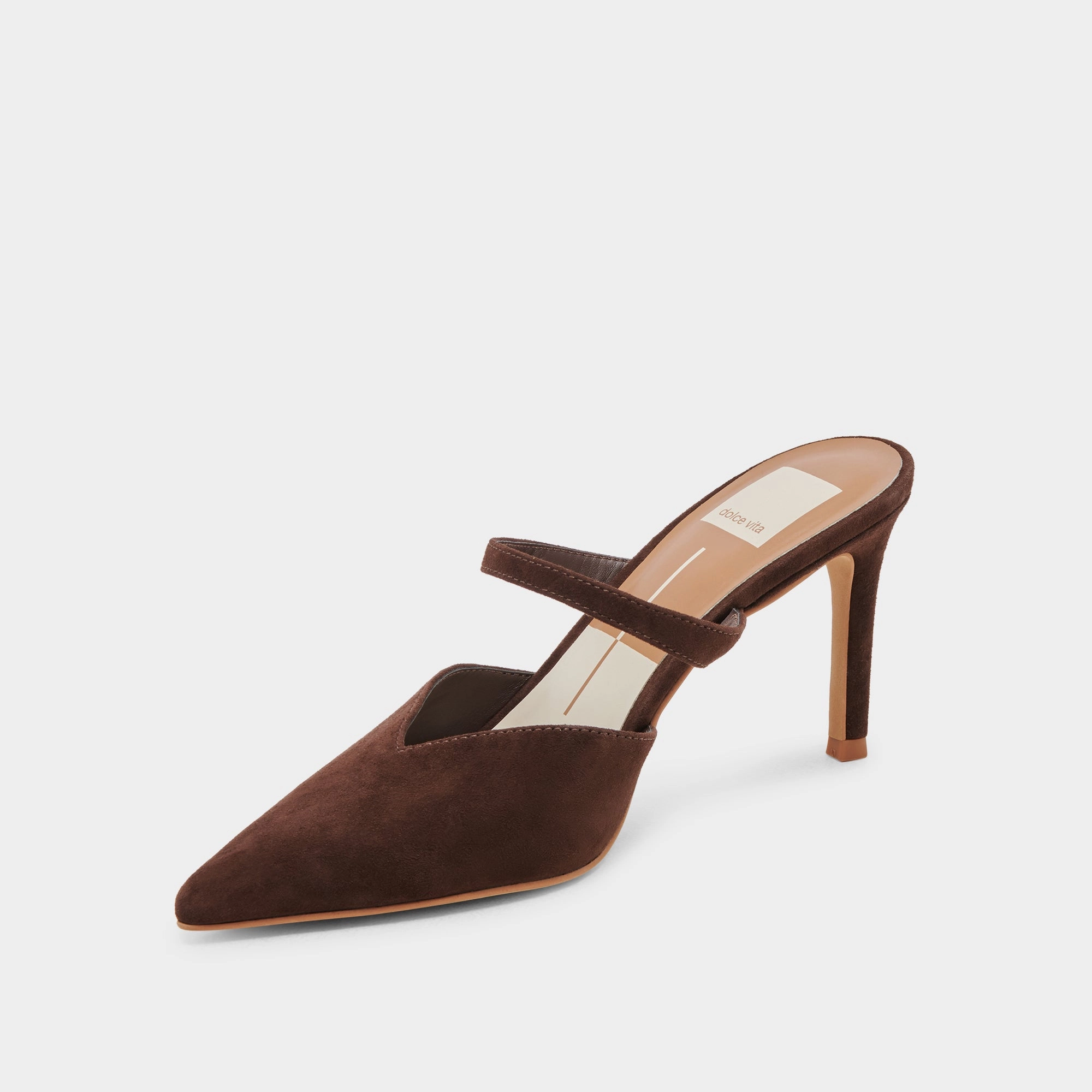 KANIKA HEELS DK BROWN SUEDE
