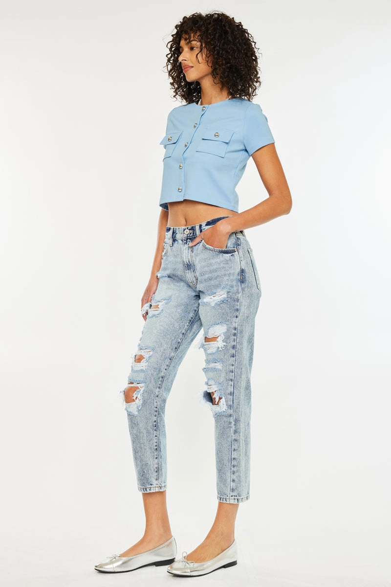 Karen Ultra High Rise Mom Jeans
