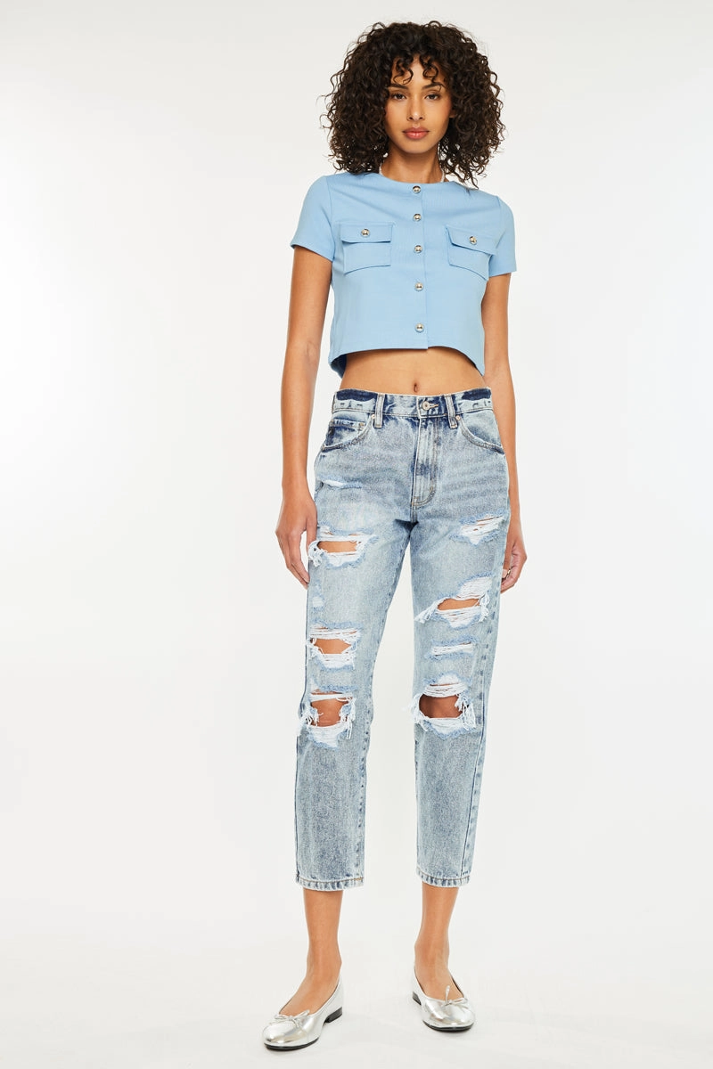 Karen Ultra High Rise Mom Jeans