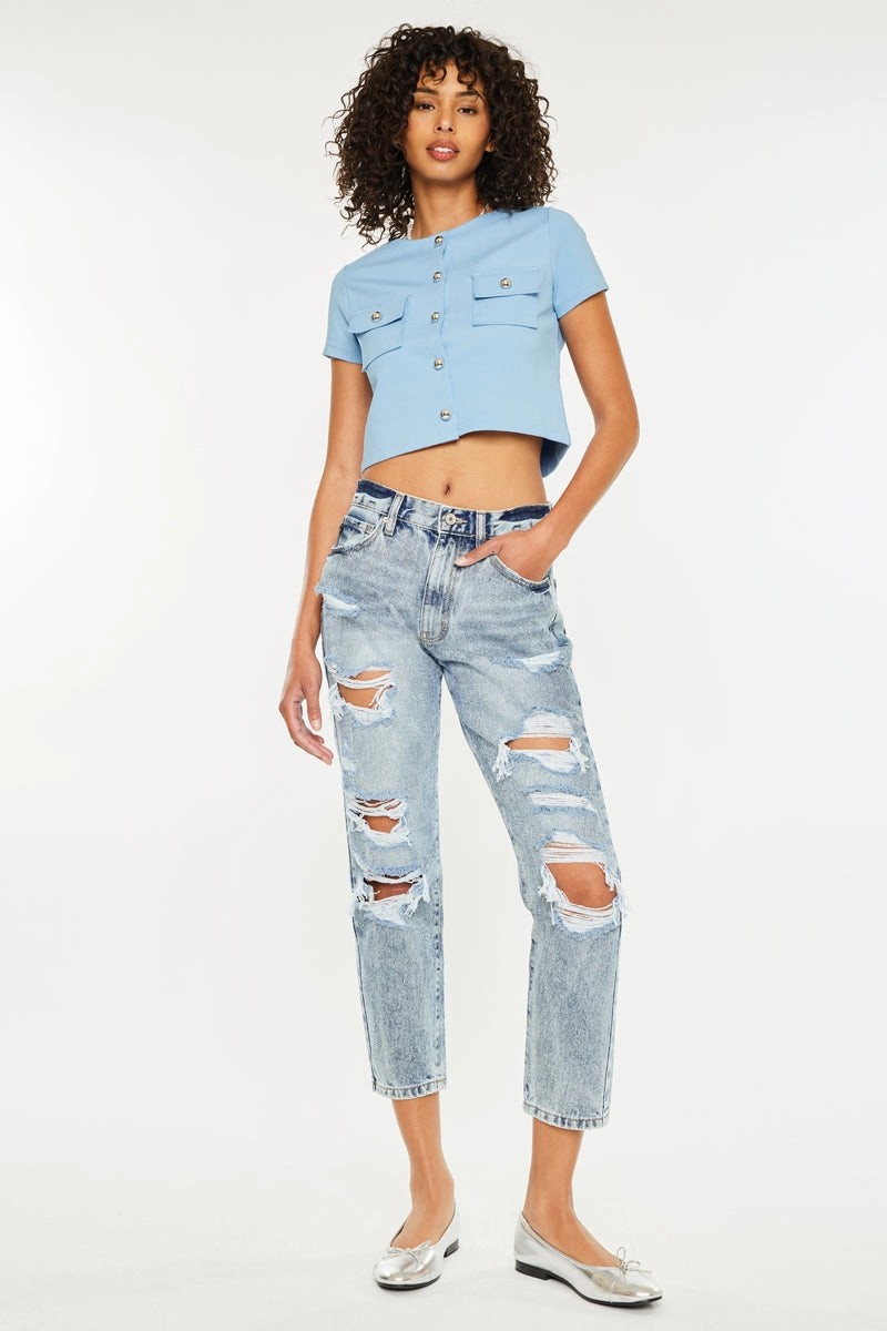 Karen Ultra High Rise Mom Jeans