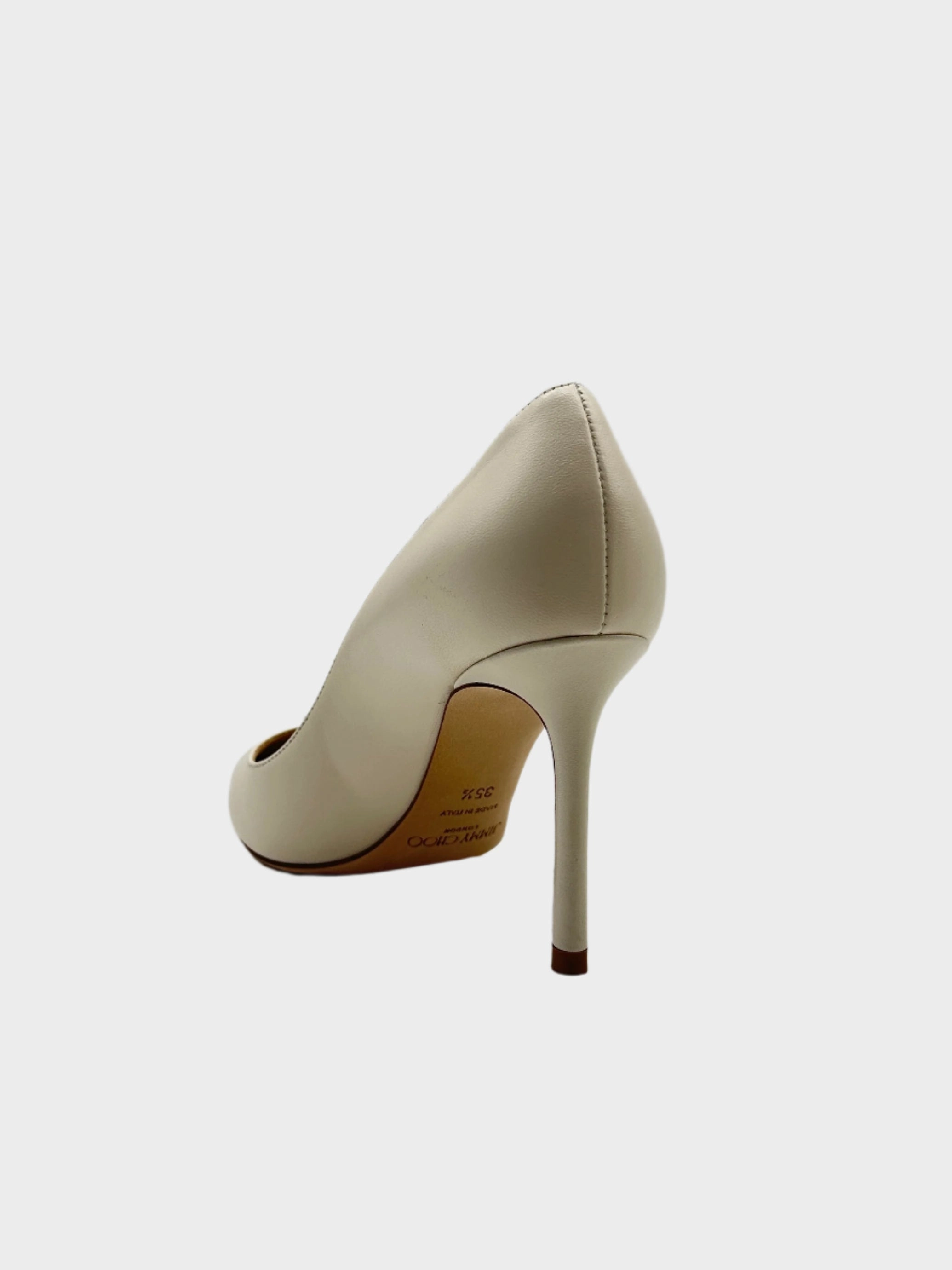 Leather Crystals Pumps