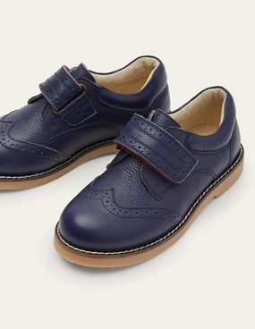 Leather Shoes-College Navy