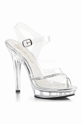 LIP-108R Sandal | Clear Vinyl