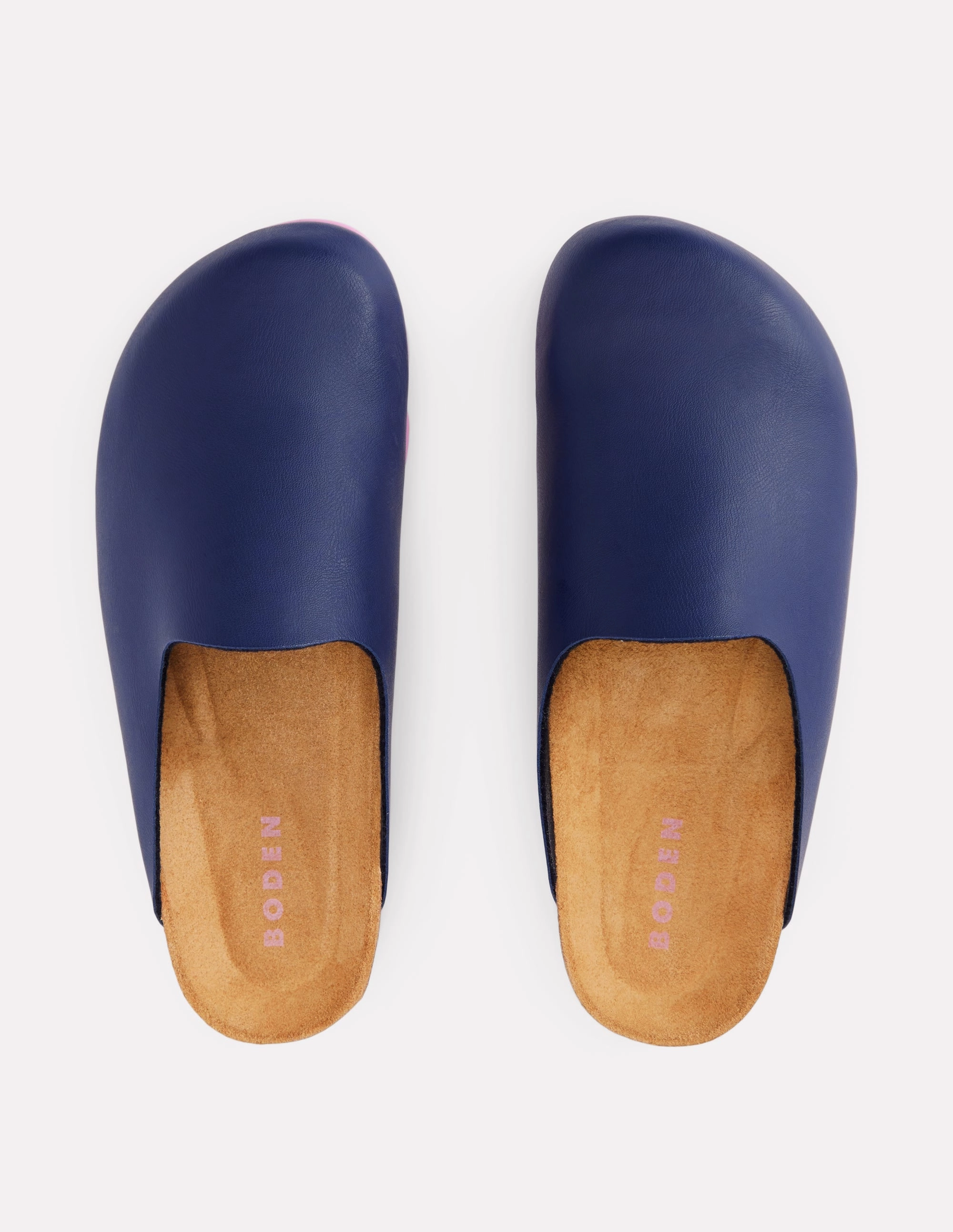 Lyla Colour Block Clogs-Navy/Soft Pink