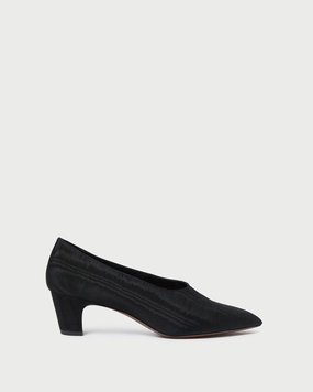 Maeve Black Moiré Pump