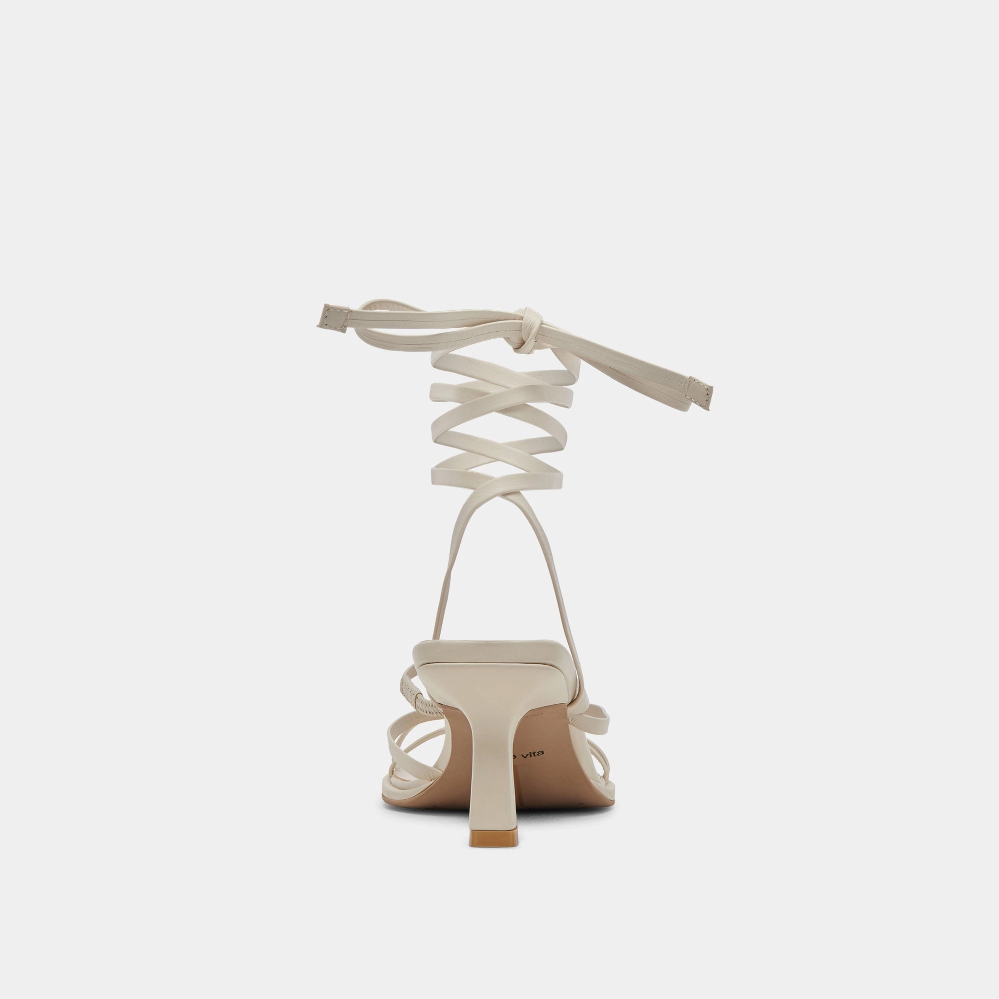 MALABO HEELS IVORY LEATHER - re:vita