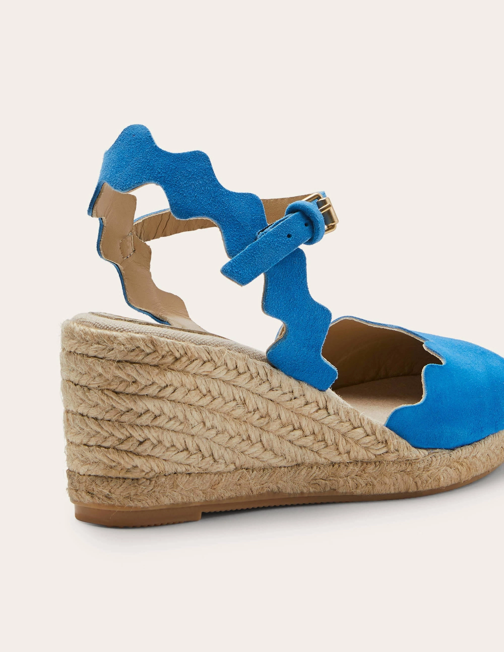 Nadine Espadrille Wedges-Moroccan Blue
