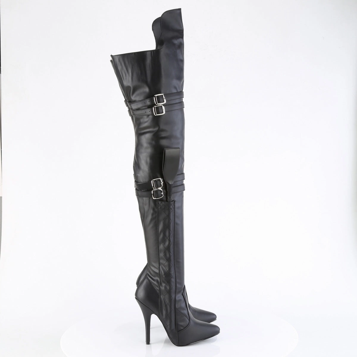 Pleaser Seduce-3080-Black-Size 7-Clearance