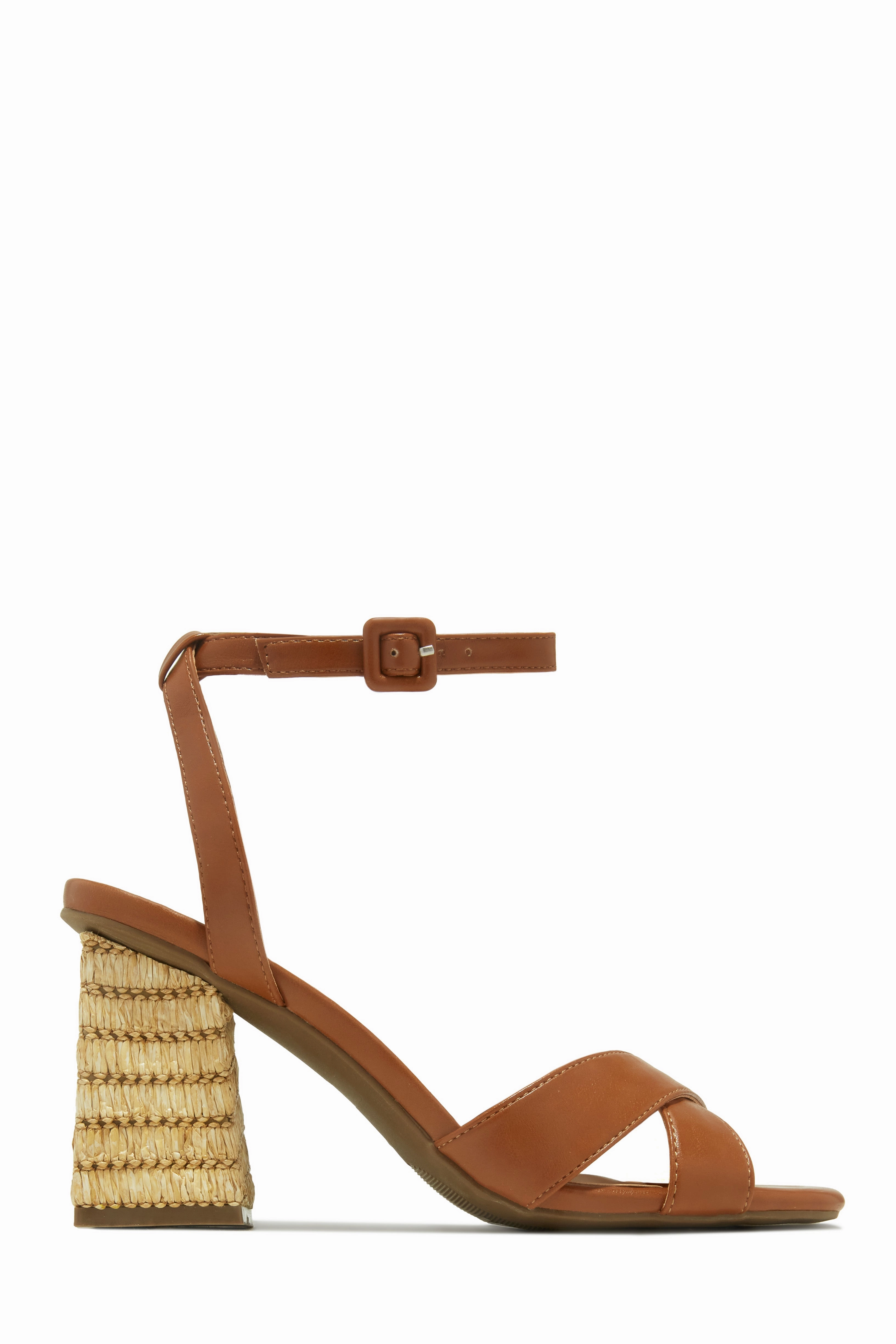 Punta Cana Block Heels - Chestnut
