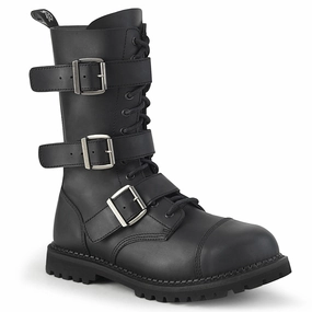 RIOT-12BK  Black Vegan Leather