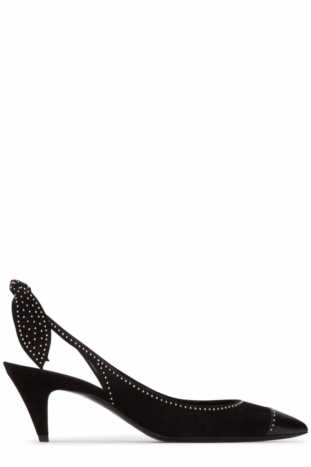 Saint Laurent Charlotte Pointed Toe Slingback Pumps