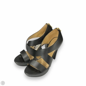 Sandals Heels Stiletto By Michael By Michael Kors In Black, Size: 8.5