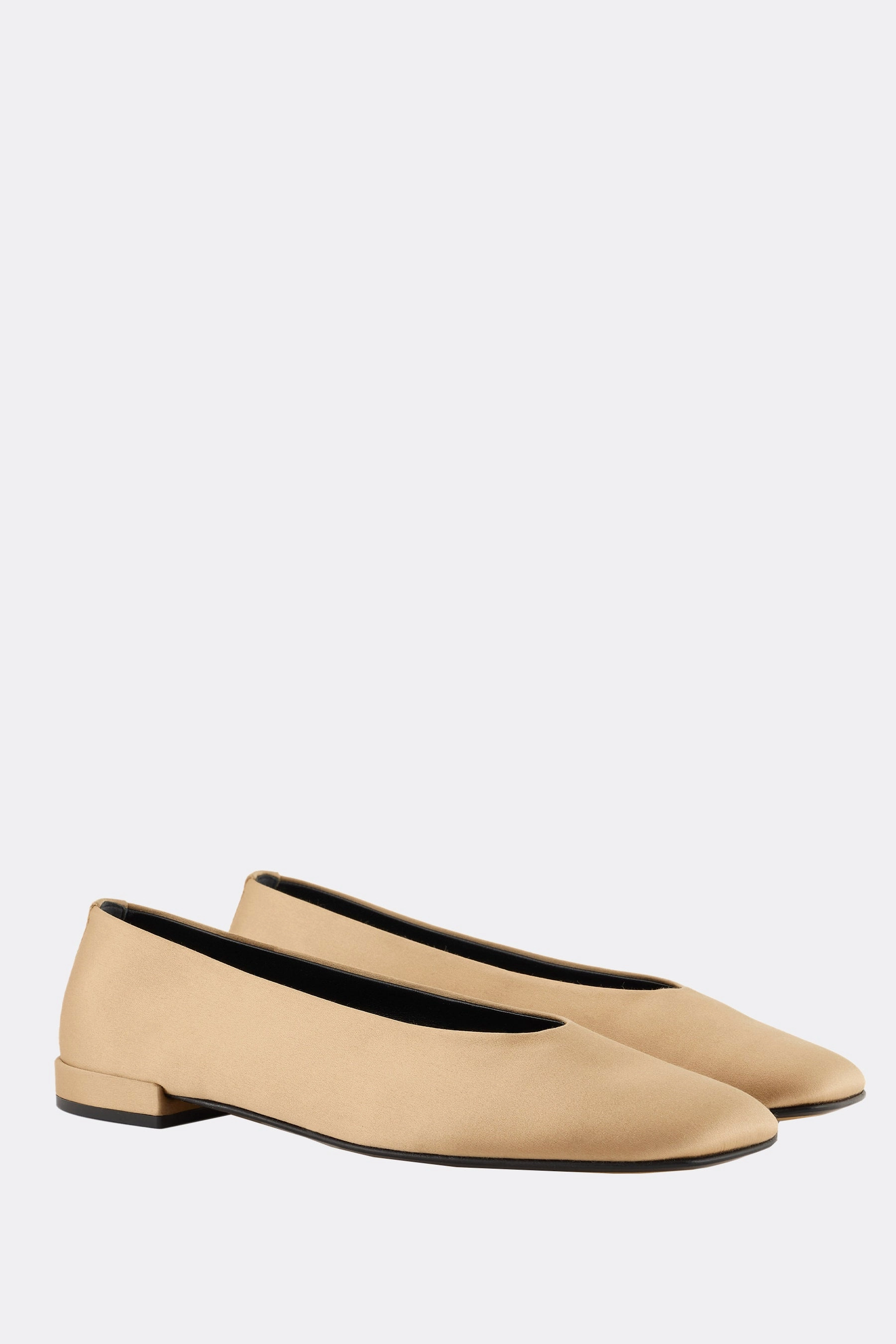 satin ballerinas