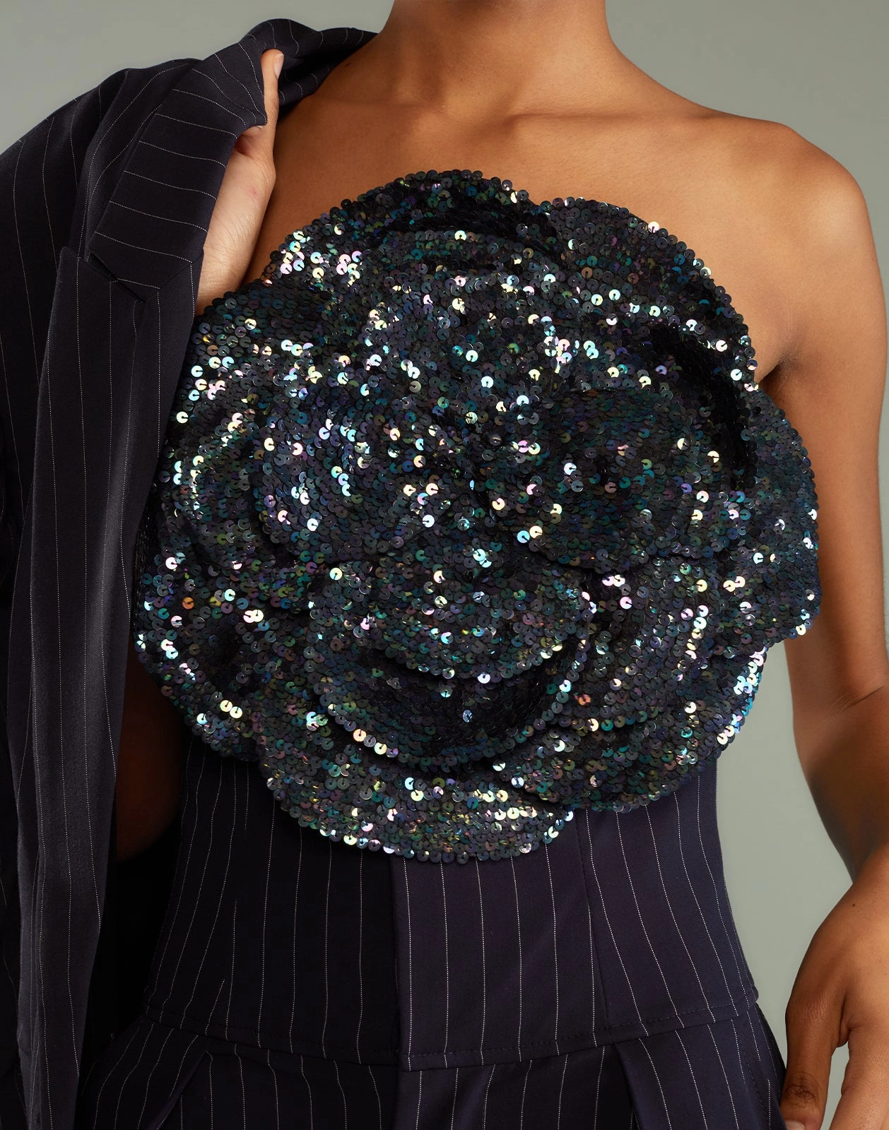 Sequin Flower Bandeau