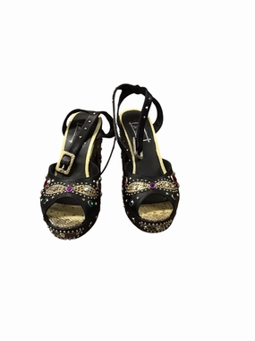 Shoes Heels Block By Clothes Mentor In Multi-colored, Size: 9.5