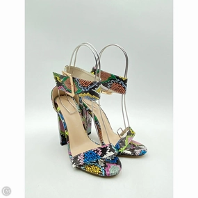 Shoes Heels Block By Clothes Mentor In Snakeskin Print, Size: 9