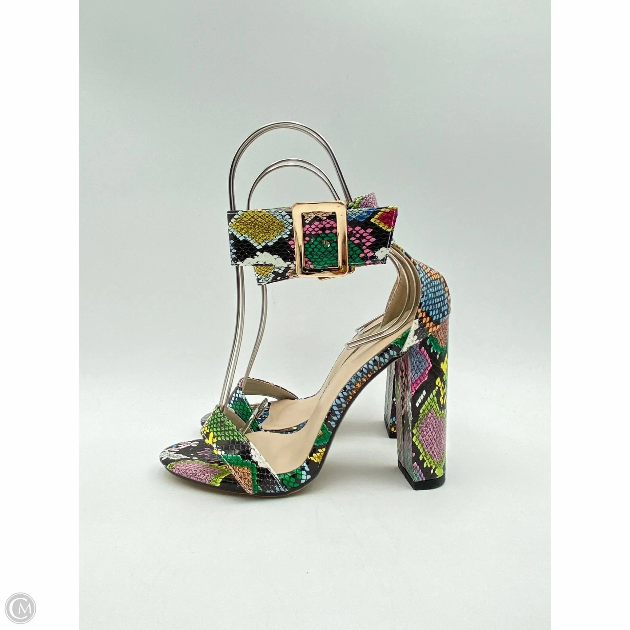 Shoes Heels Block By Clothes Mentor In Snakeskin Print, Size: 9
