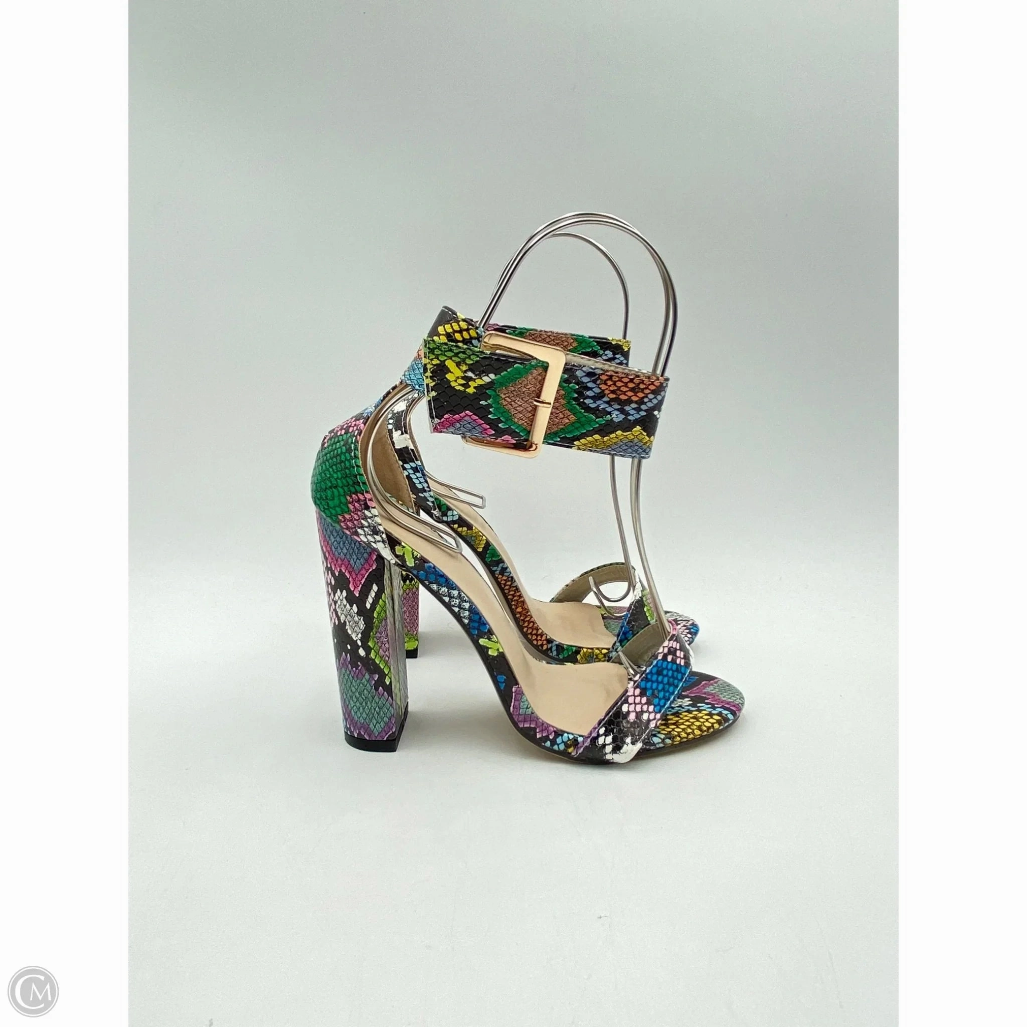 Shoes Heels Block By Clothes Mentor In Snakeskin Print, Size: 9