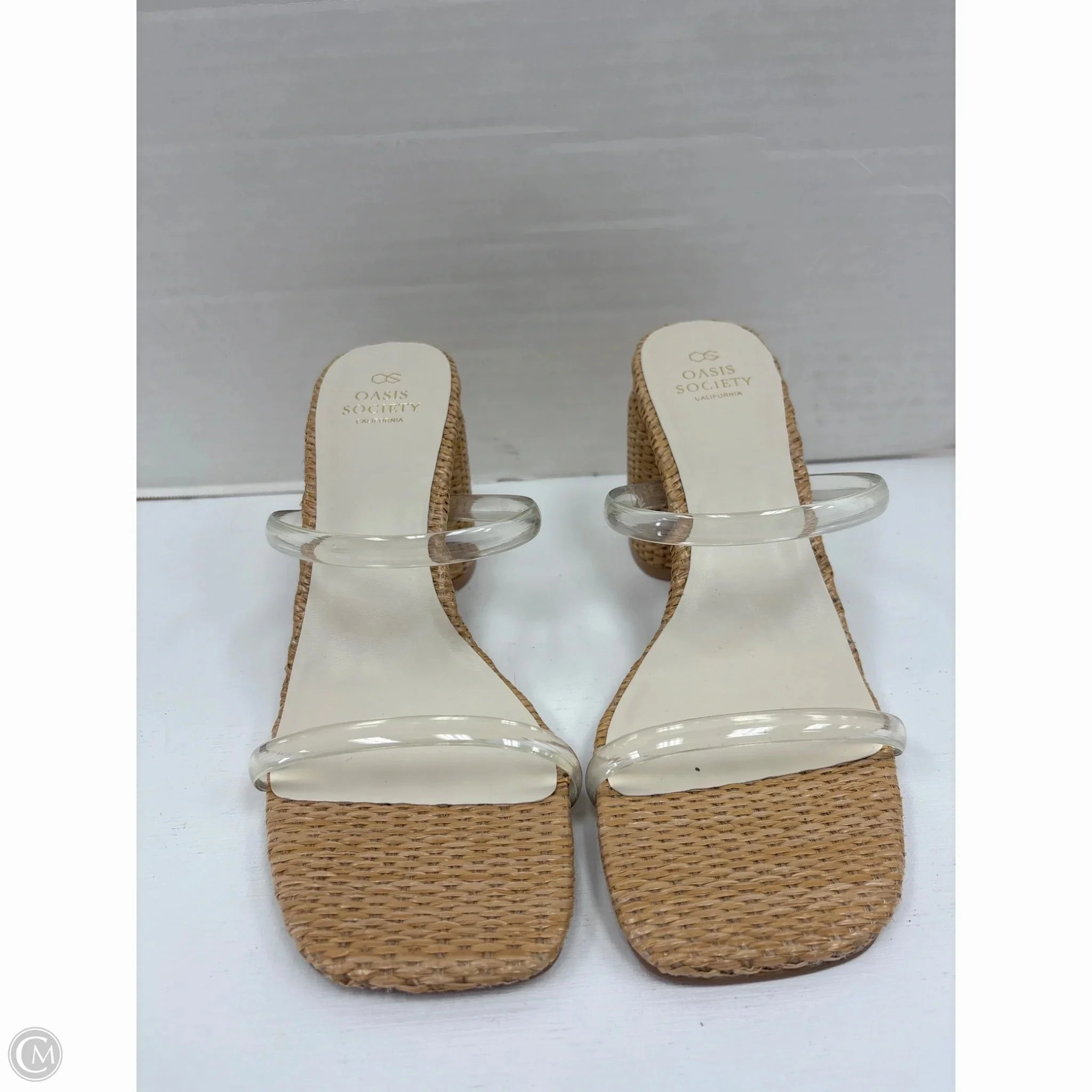 Shoes Heels Block By Clothes Mentor In Tan, Size: 10