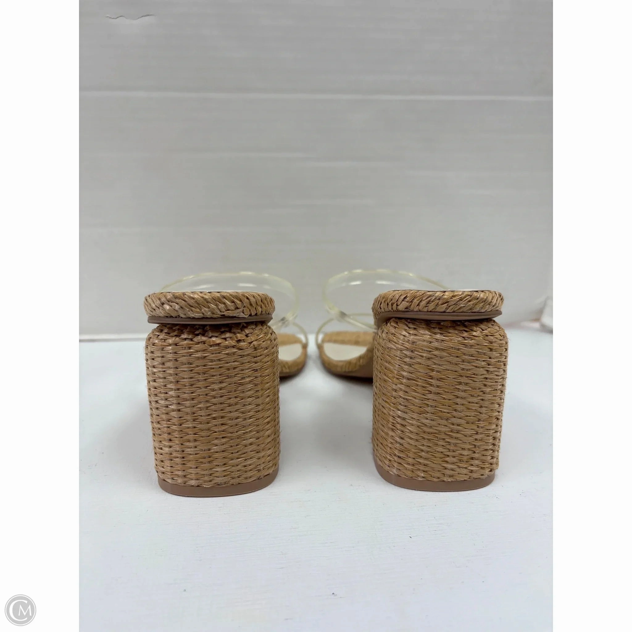 Shoes Heels Block By Clothes Mentor In Tan, Size: 10