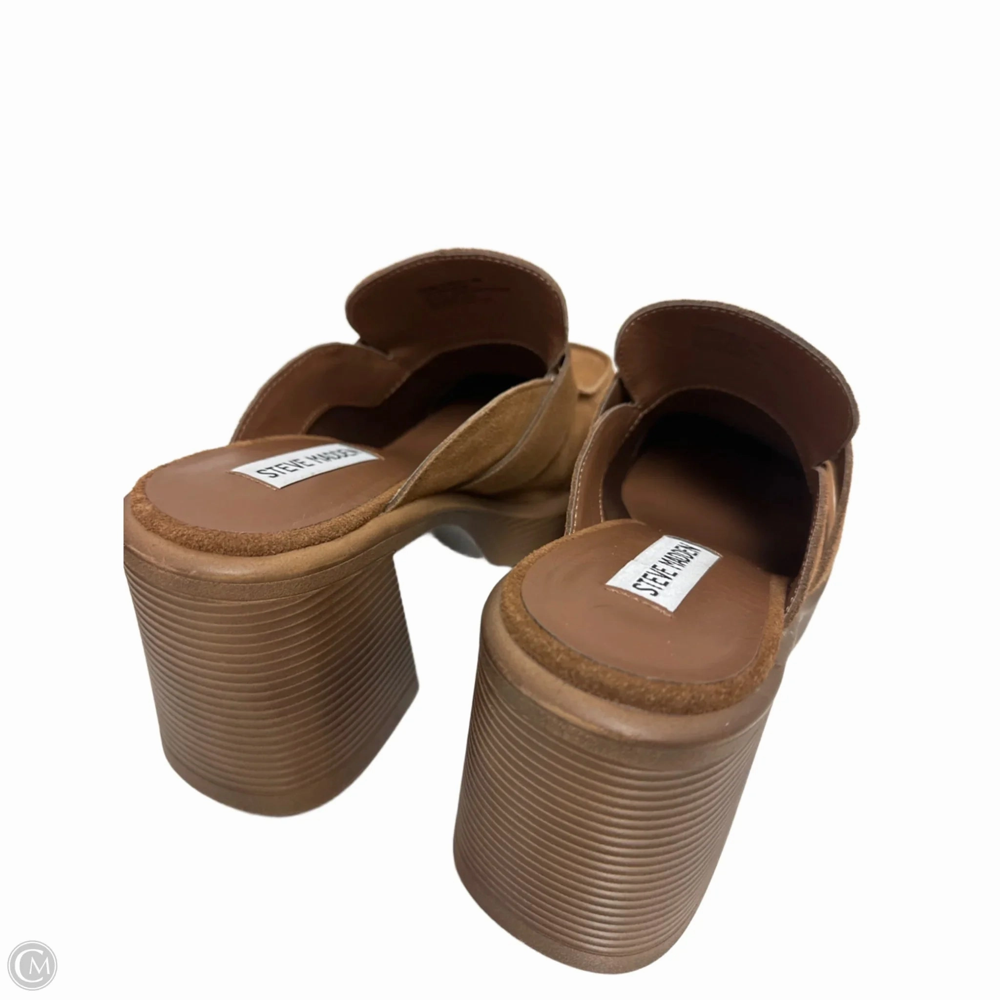 Shoes Heels Block By Steve Madden In Taupe, Size: 10