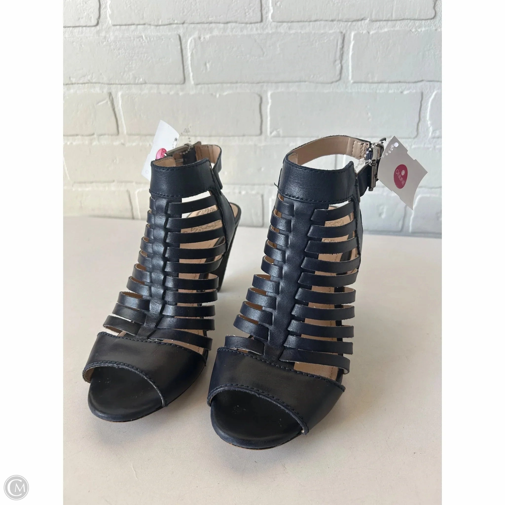 Shoes Heels Block By Vince Camuto In Navy, Size: 7