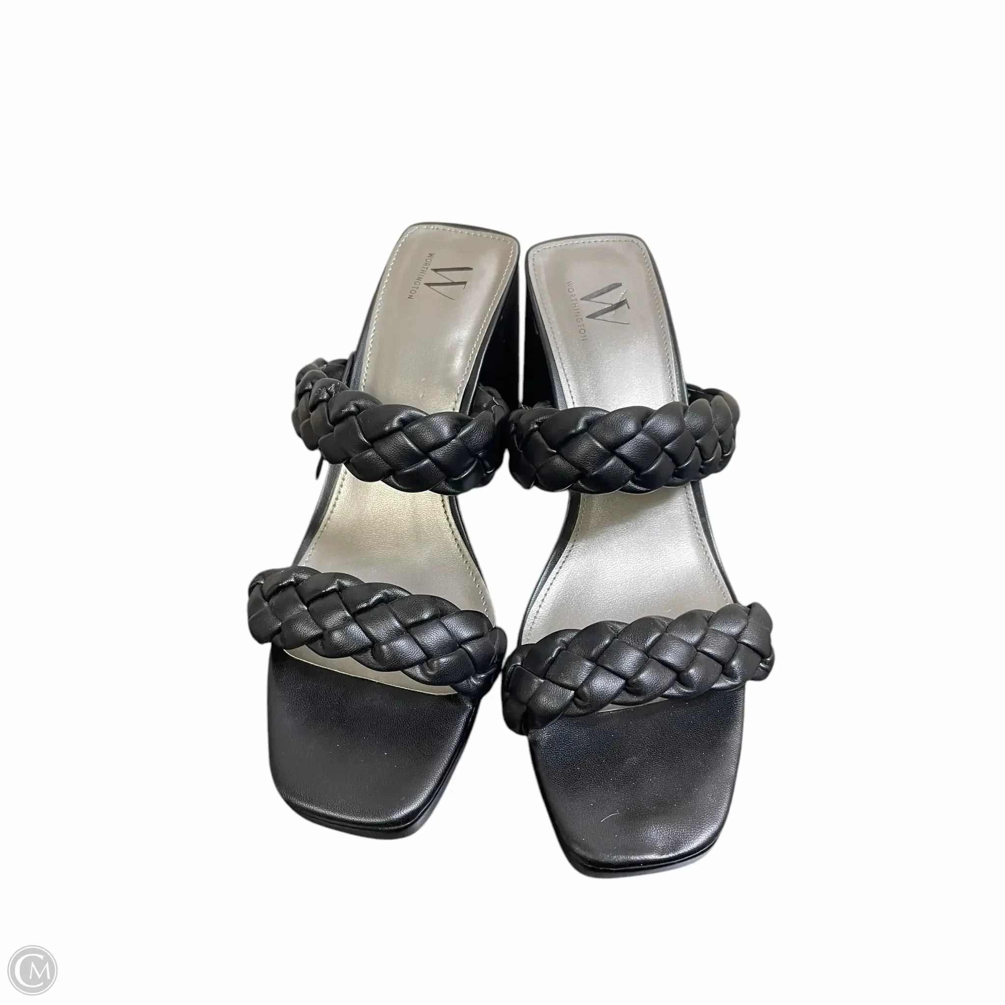 Shoes Heels Block By Worthington In Black, Size: 9