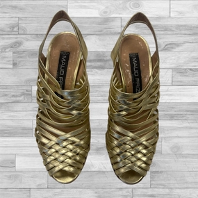 Shoes Heels Stiletto By Cmb In Gold, Size: 6