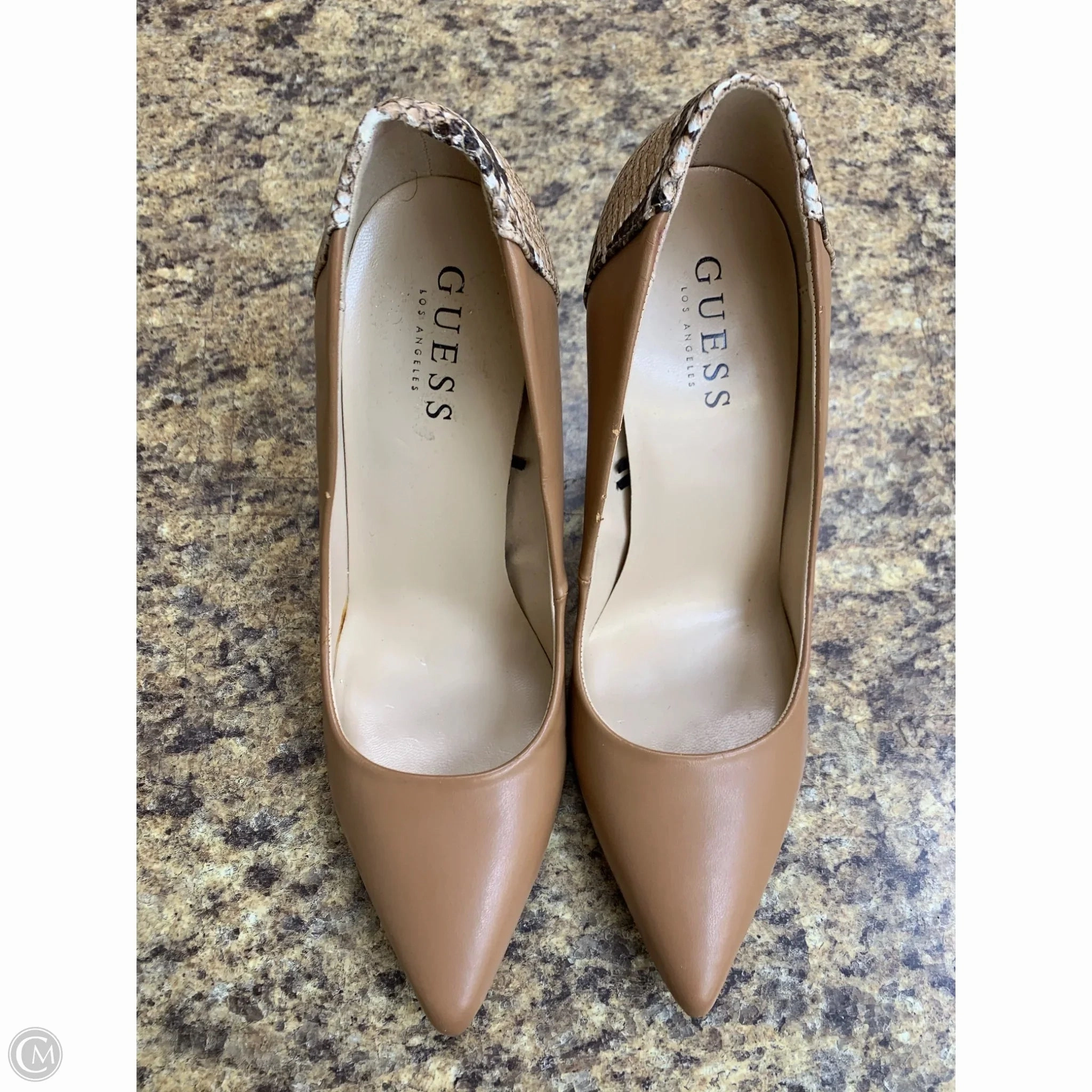 Shoes Heels Stiletto By Guess In Beige, Size: 8