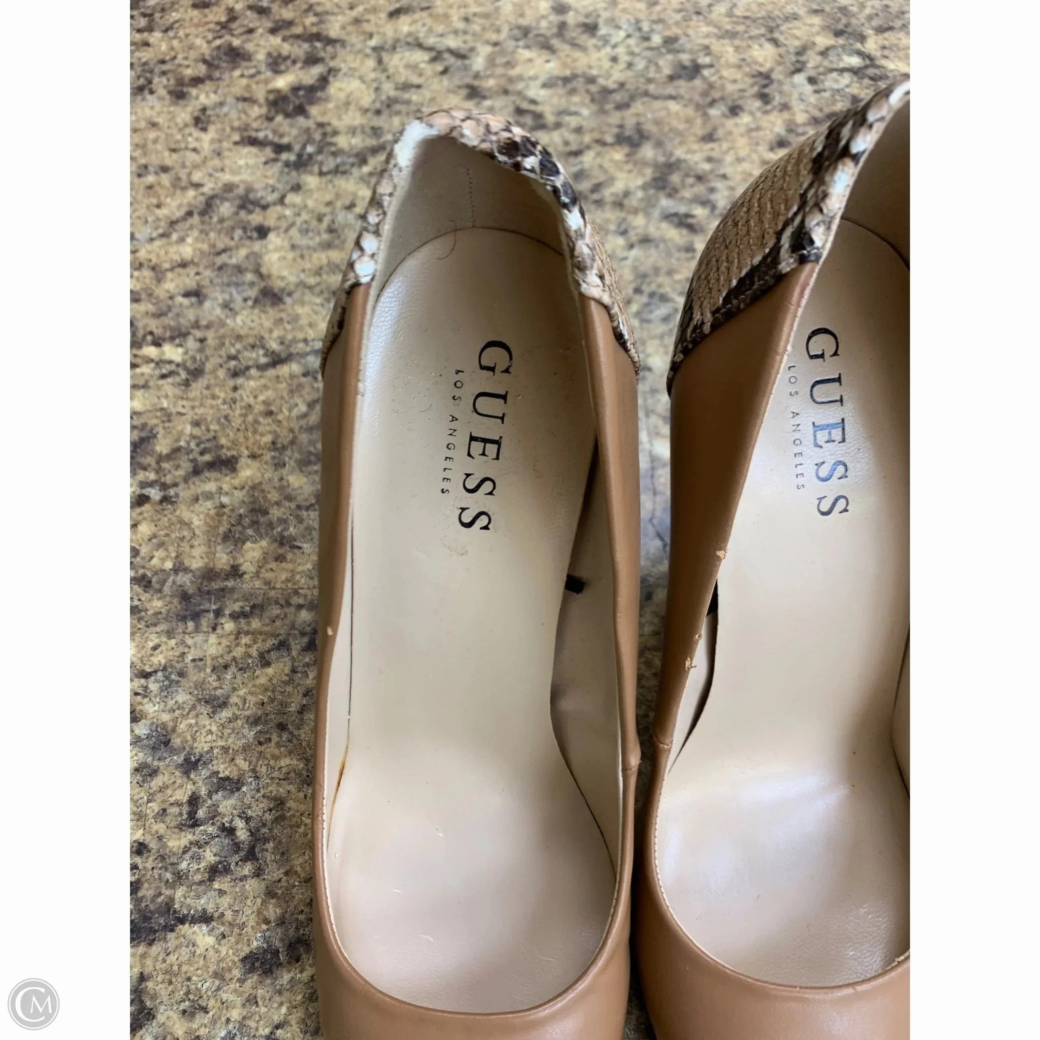 Shoes Heels Stiletto By Guess In Beige, Size: 8