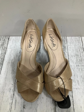 Shoes Heels Stiletto By Life Stride In Gold, Size: 8.5