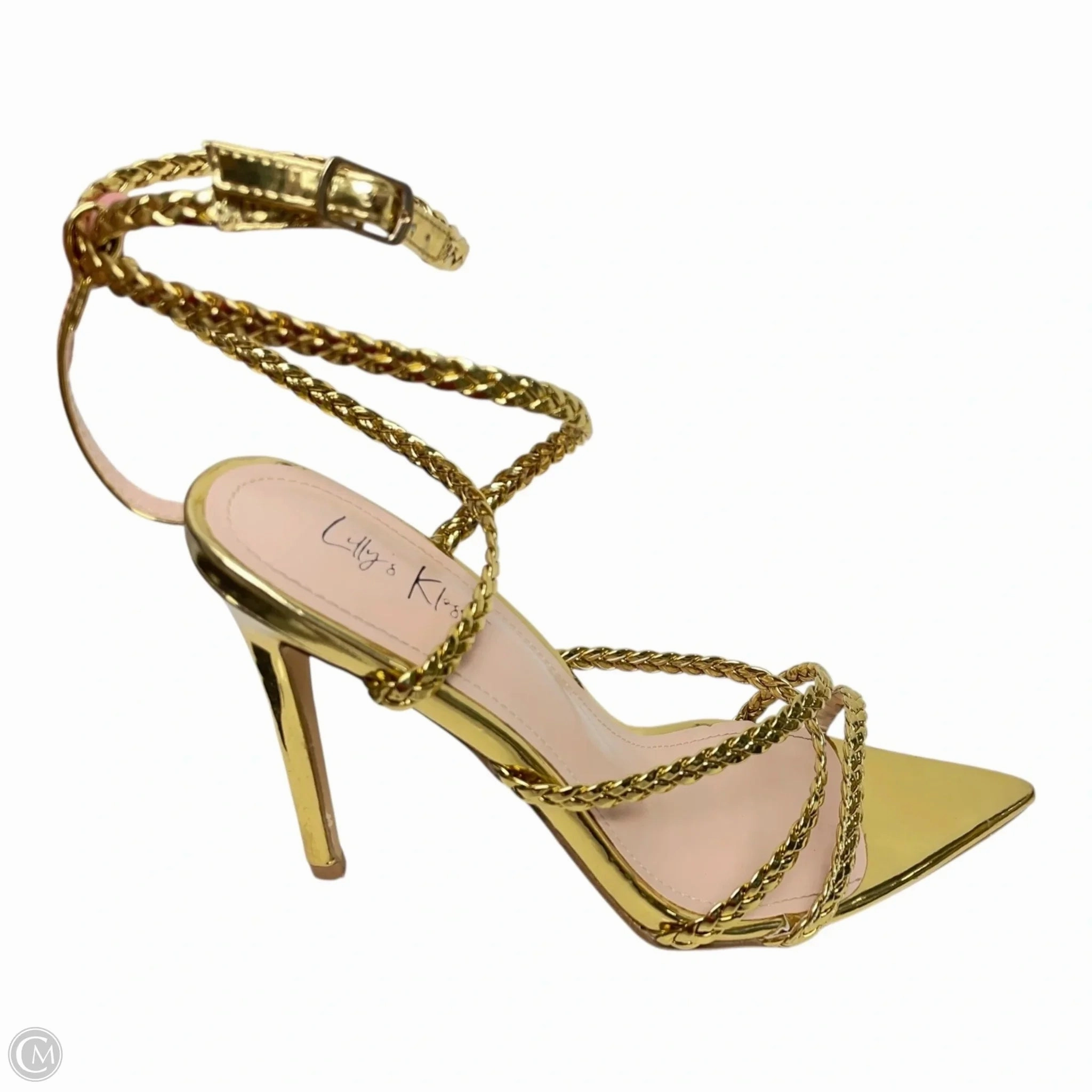 Shoes Heels Stiletto By Lilly’s Kloset In Gold, Size: 8.5