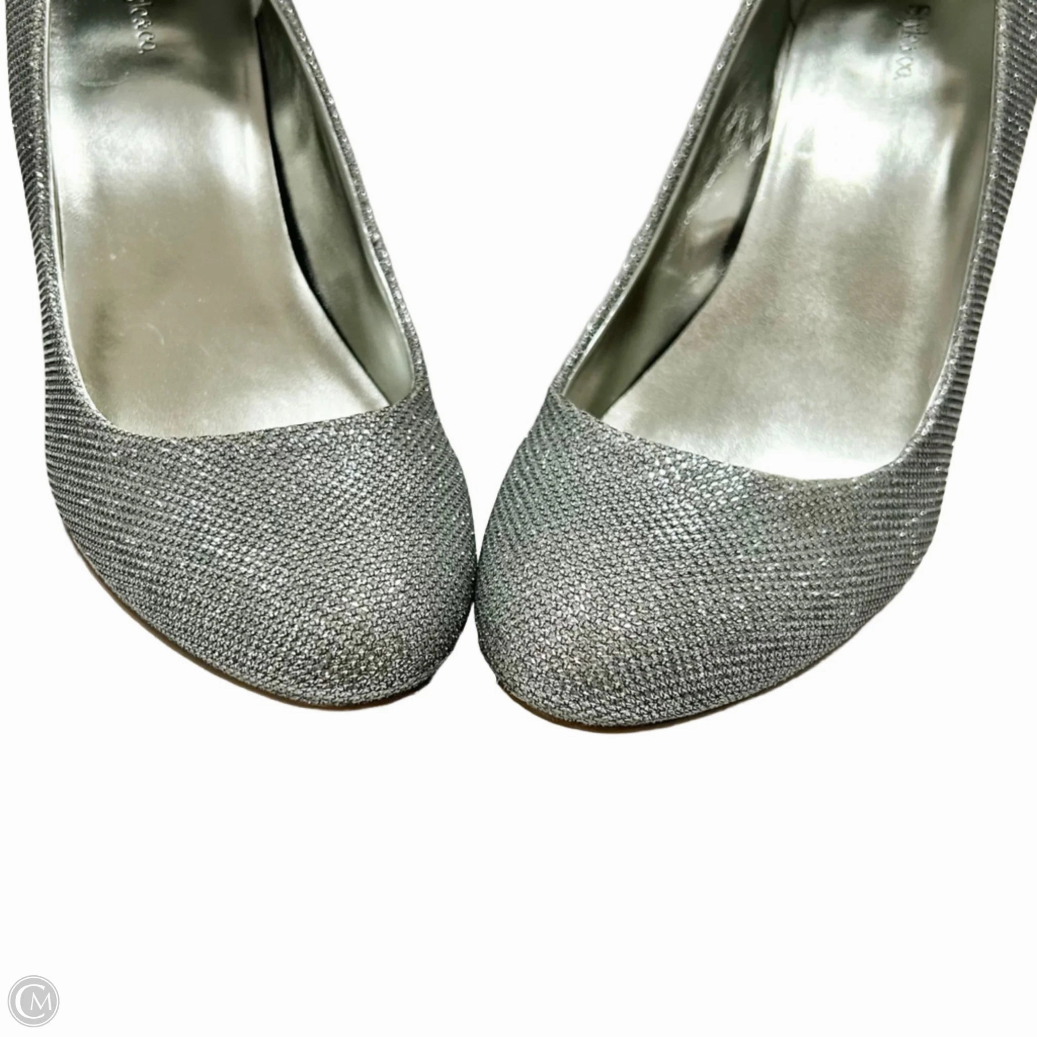 Shoes Heels Stiletto By Style And Company In Silver, Size: 9.5