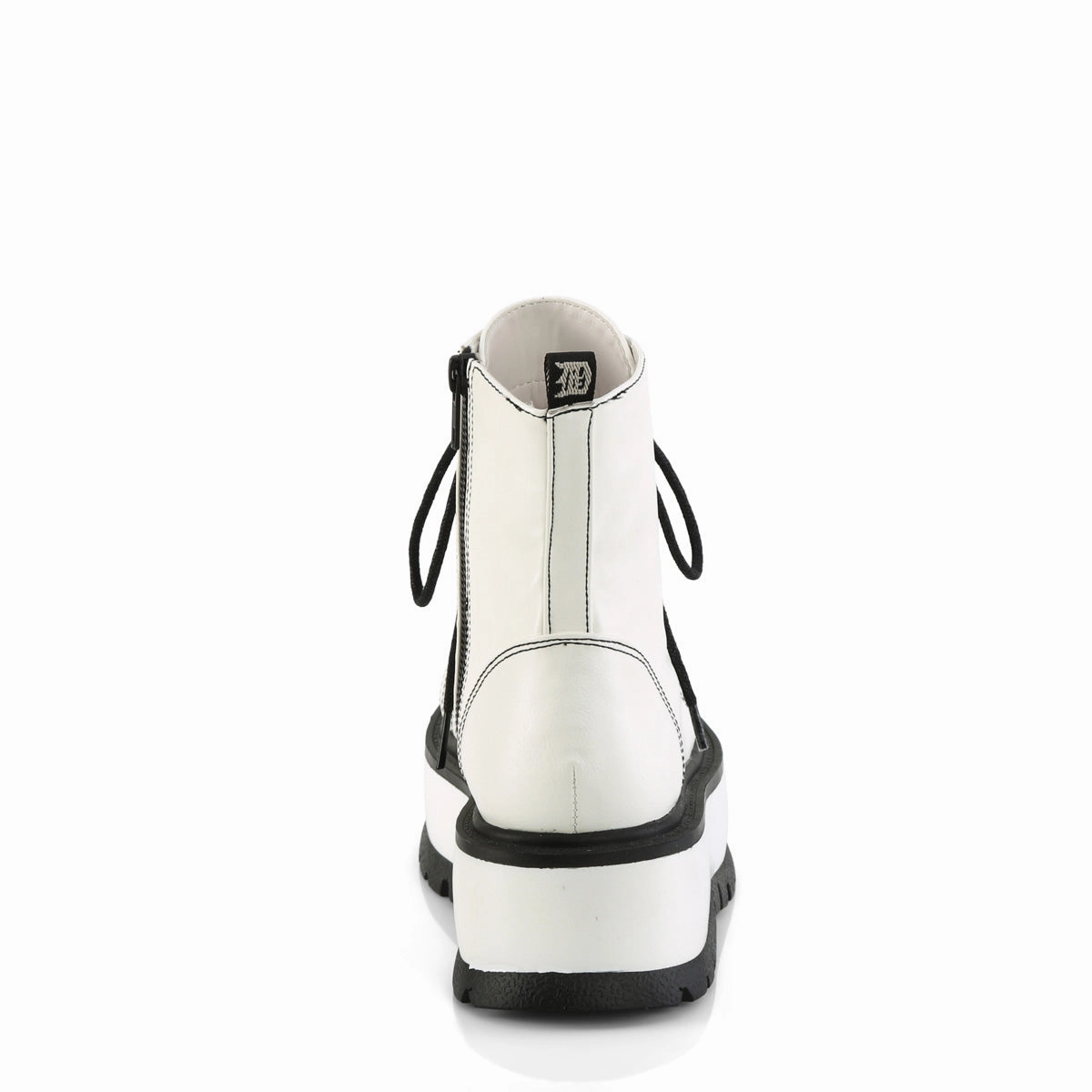 SLACKER-55  White Vegan Leather
