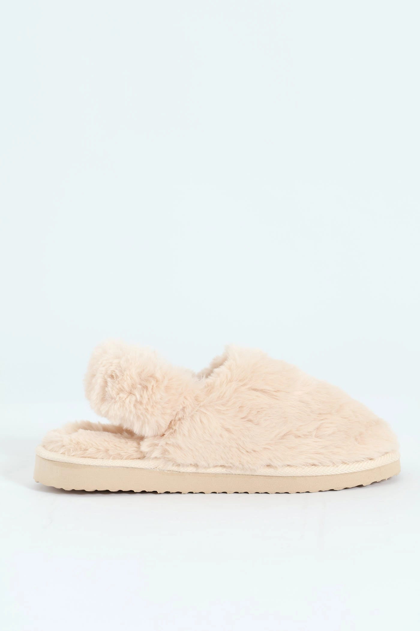 Slingback Closed Toe Slipper - Stone