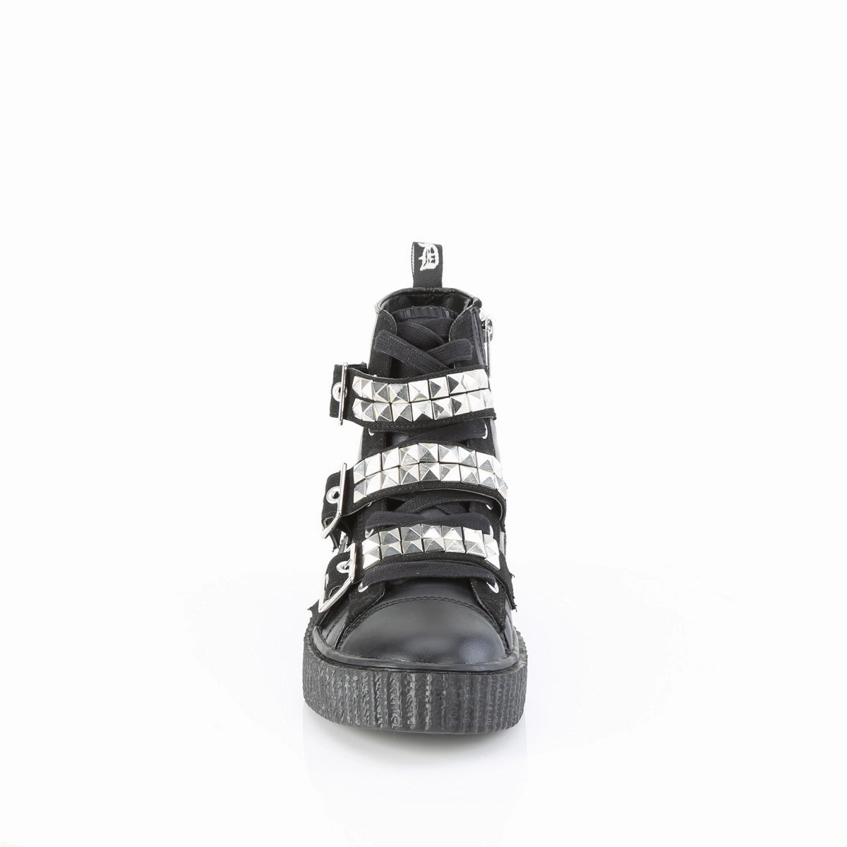 SNEEKER-225  Black Canvas-Vegan Leather