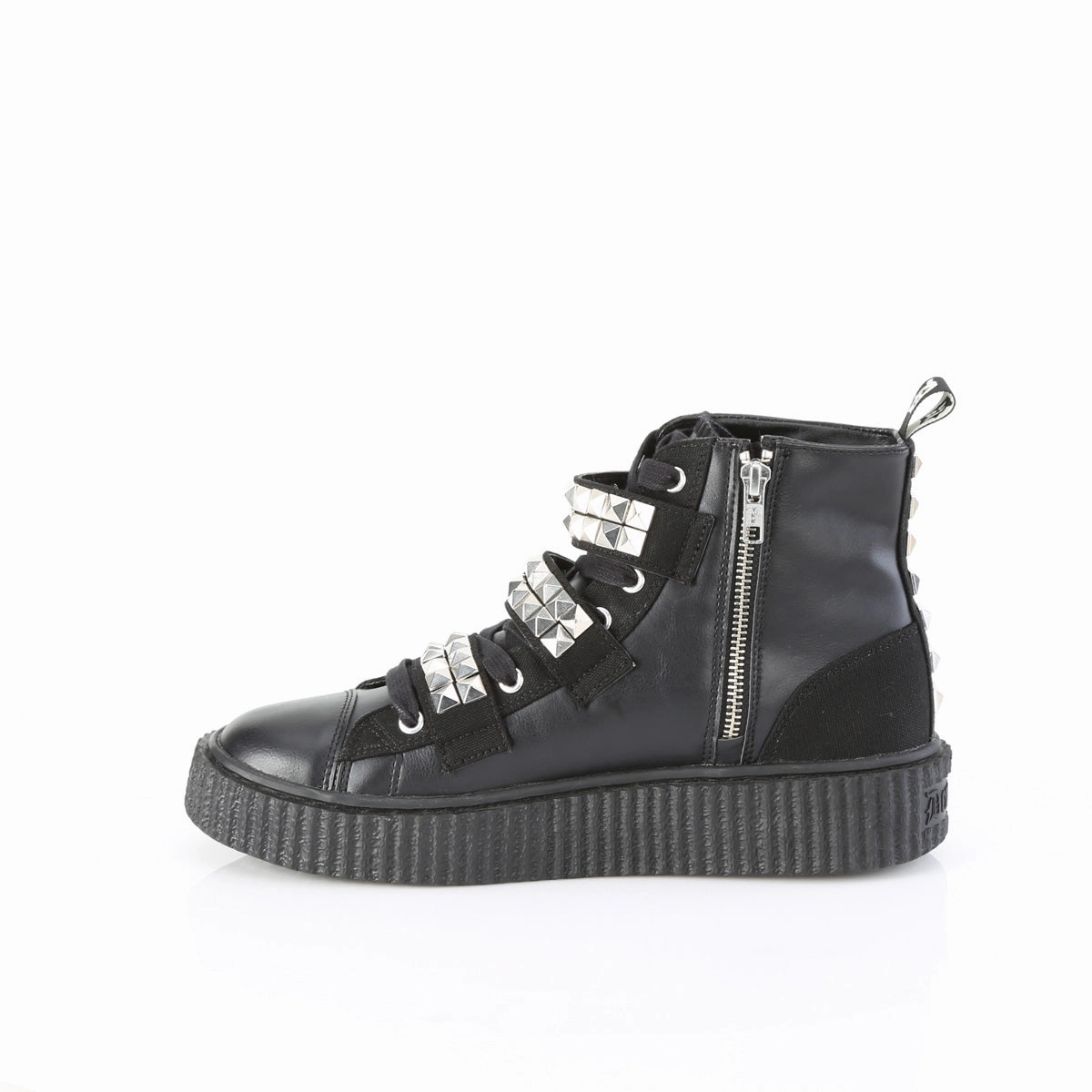 SNEEKER-225  Black Canvas-Vegan Leather