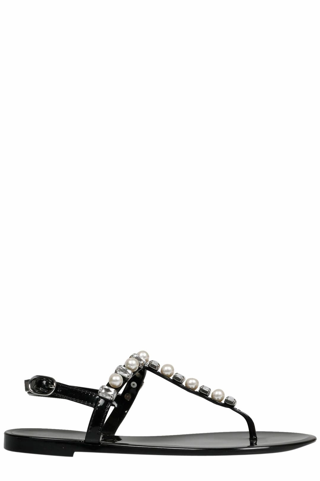 Stuart Weitzman Goldie Embellished Jelly Sandals