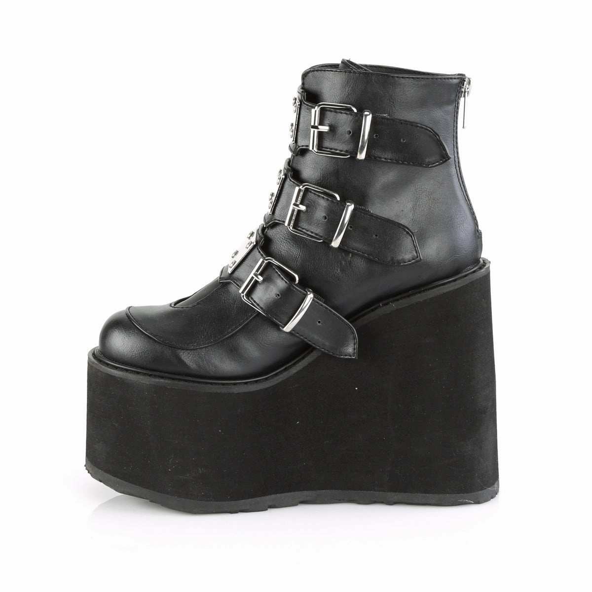 SWING-105  Black Vegan Leather