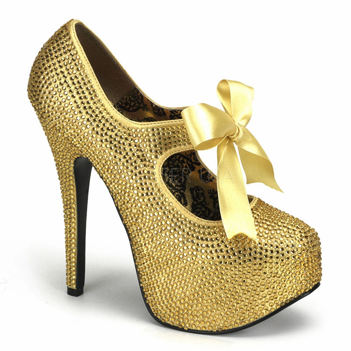 TEEZE-04R  Gold Rhinestones