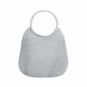 Tiffany Silver Crochet Jelly Top Handle Bag
