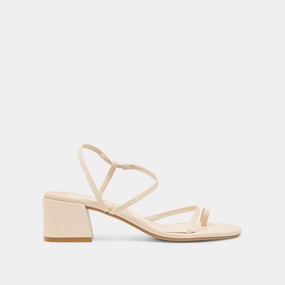 TRINI HEELS CREME LEATHER