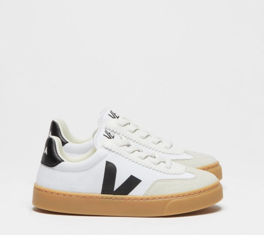 Veja White Black Elastic Sneaker