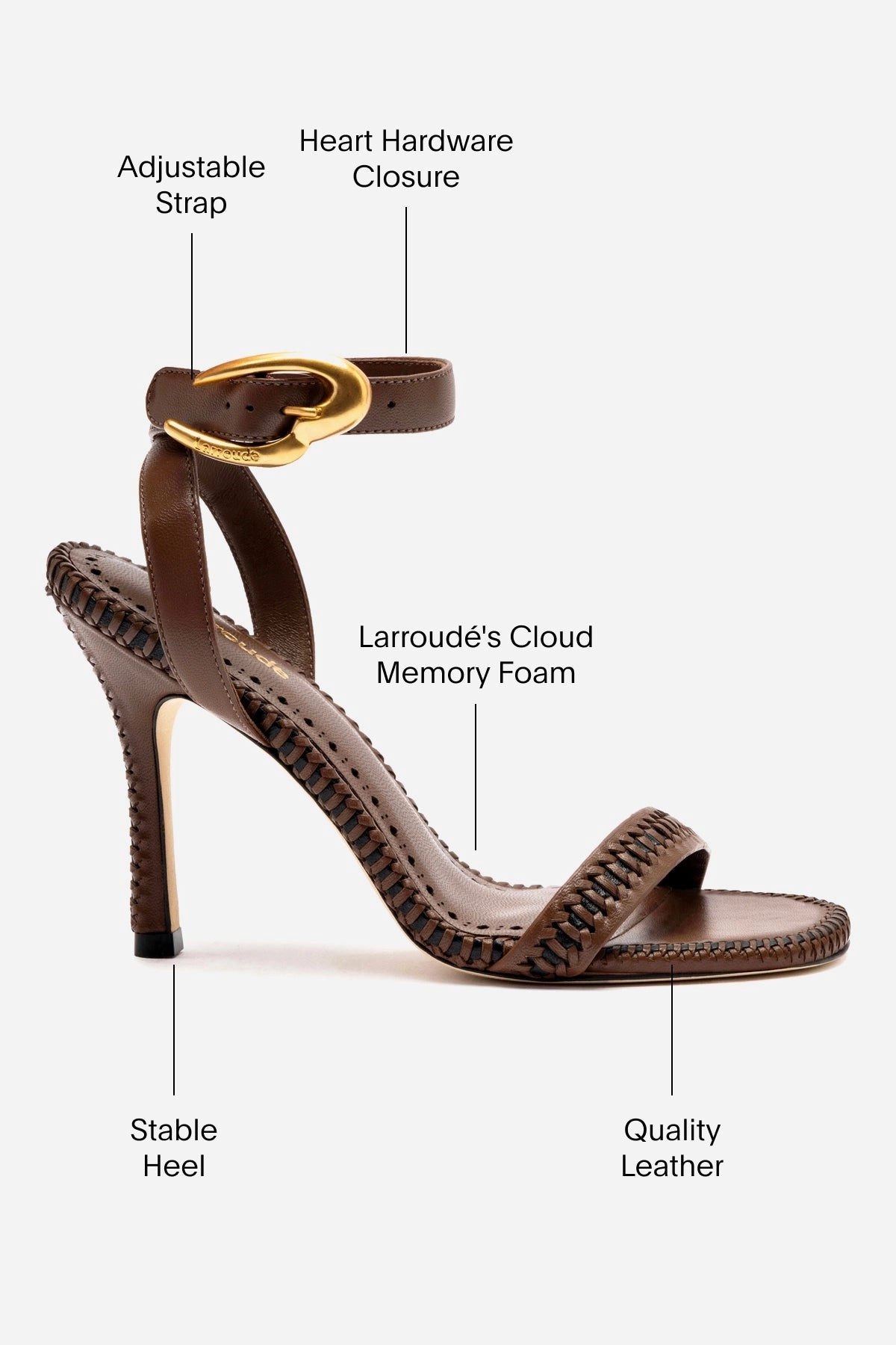 Verona Sandal In Burnt Umber Leather